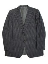 Vintage 1960s Blue Stripe Two Piece Suit