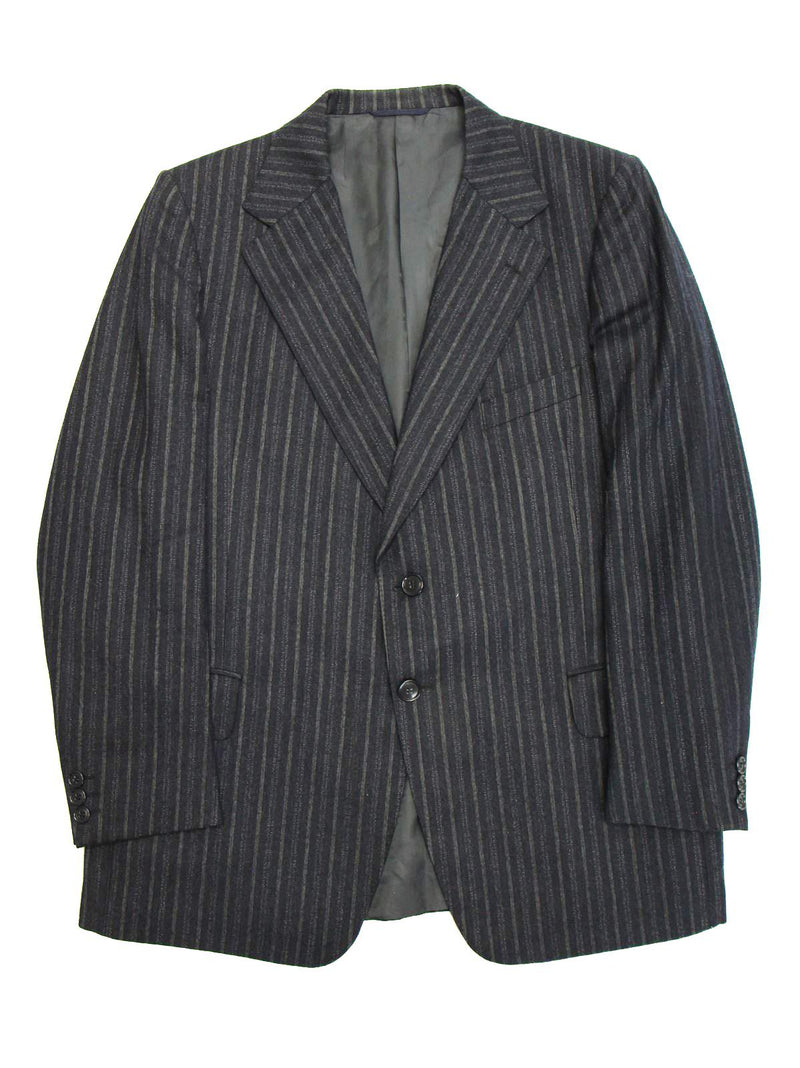 Vintage 1960s Blue Stripe Two Piece Suit