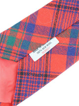 1960s Vintage Red Tartan 100% Wool Tie