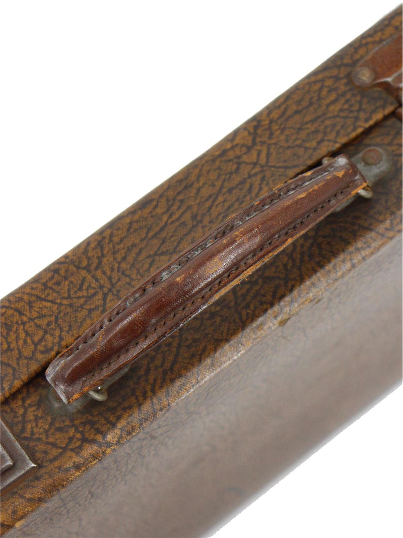 Large Mottled Brown Sixties Travel Case