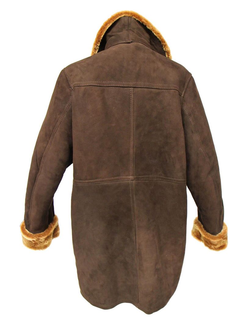 1960s Vintage Soft Brown Sheepskin Coat