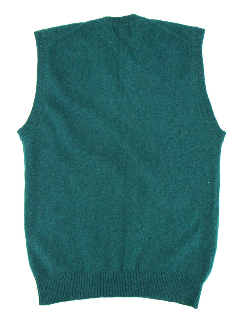 Green Wool Knitted Vintage Tank Top