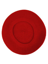 Red Vintage Style Pure Wool Beret