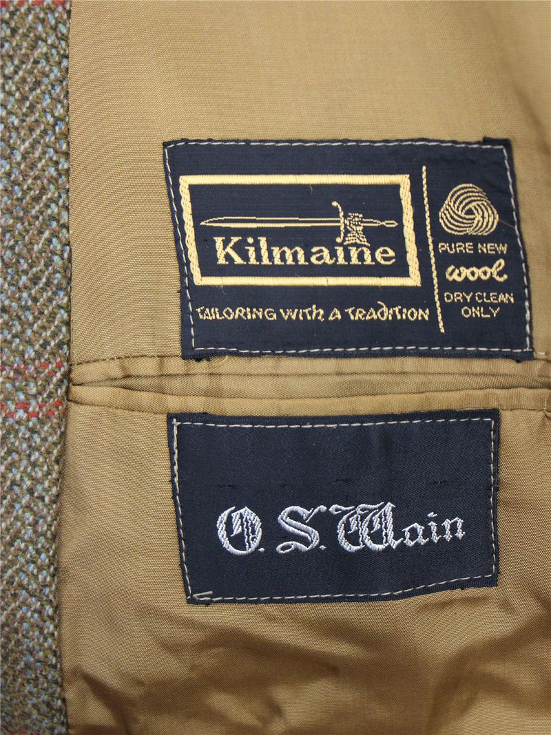 Vintage Kilmaine Green Check Tweed Jacket